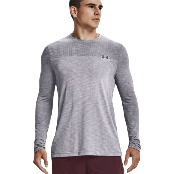 Under Armour Men’s Vanish Seamless Long Sleeve Thermal Shirt S Gray HeatGear - Picture 1 of 14
